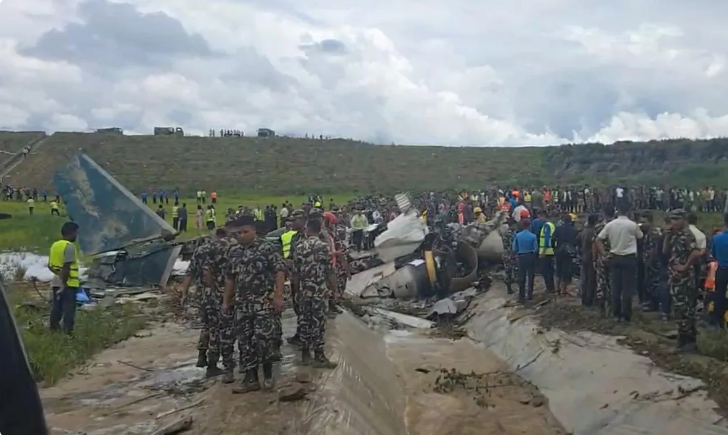 Nepal Plane Crash Video